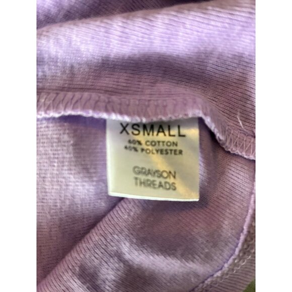 Grayson Threads Womens XS Purple AC/DC Graphic Bodycon Mini Dress Sleeveless - Picture 6 of 7